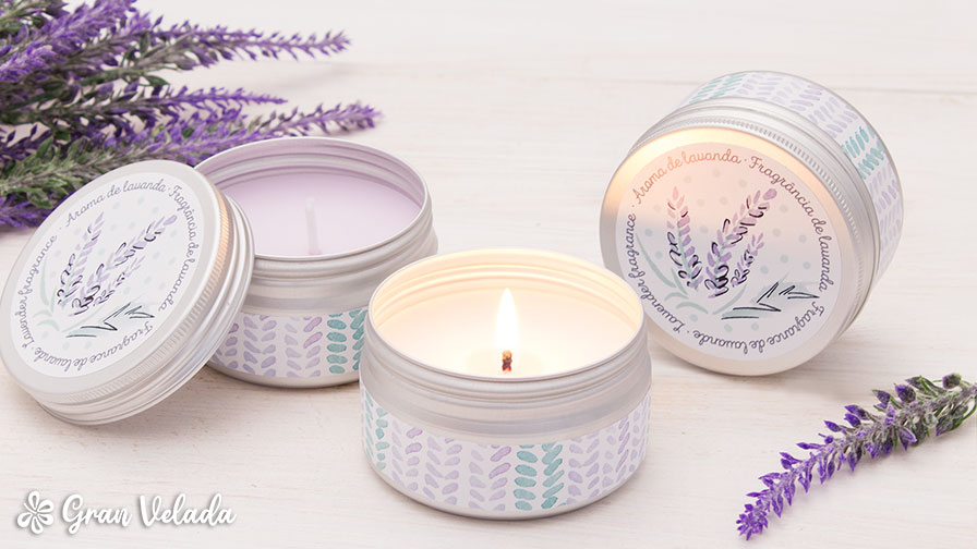 como hacer velas de lavanda port