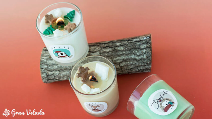 como fazer velas aromaticas de natal