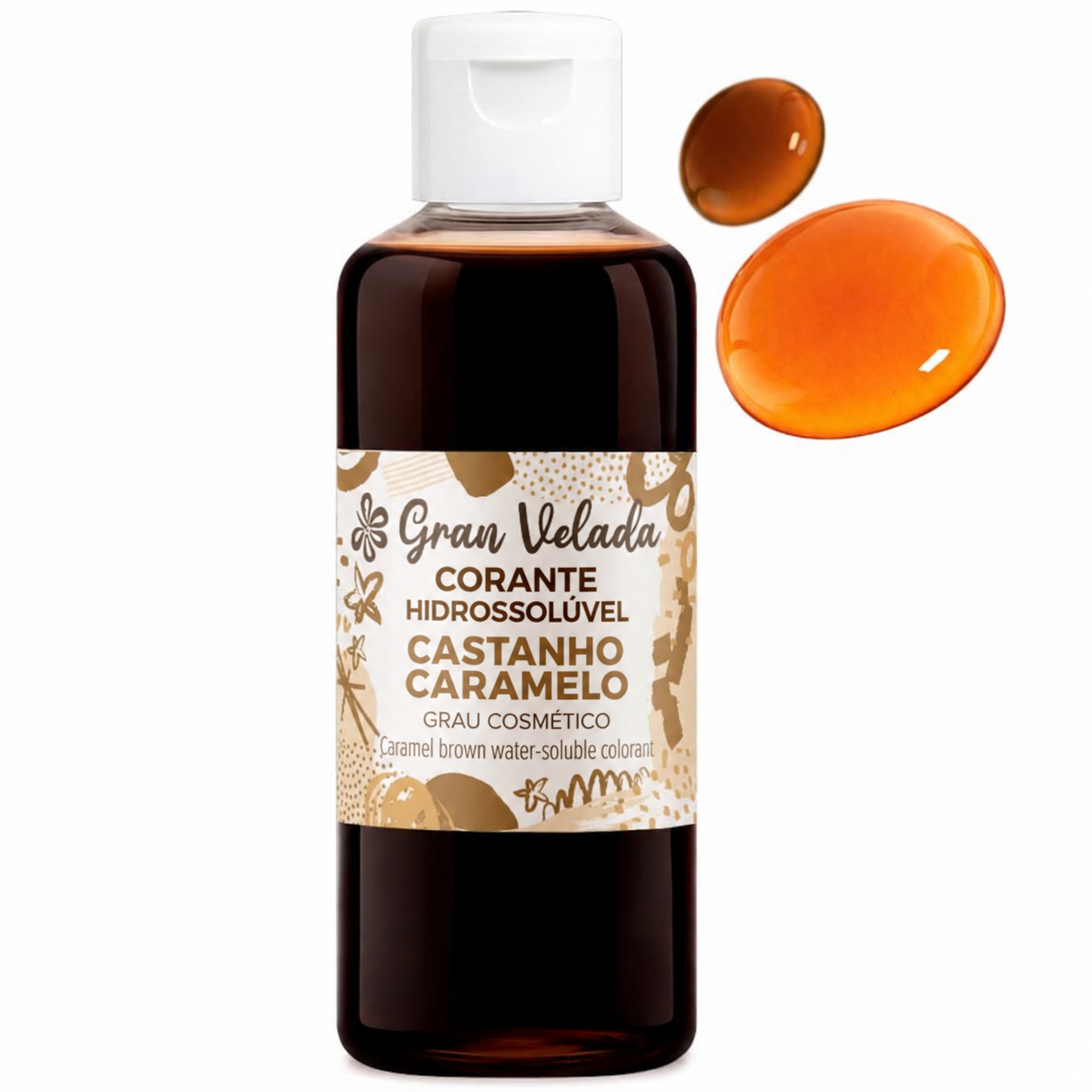 Corante castanho caramelo para sabonete