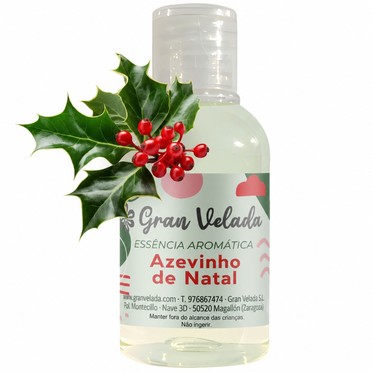 Essência aromática de azevinho de Natal