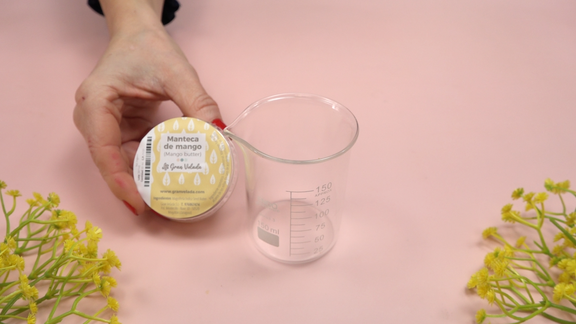 Manteiga de manga para creme reparador