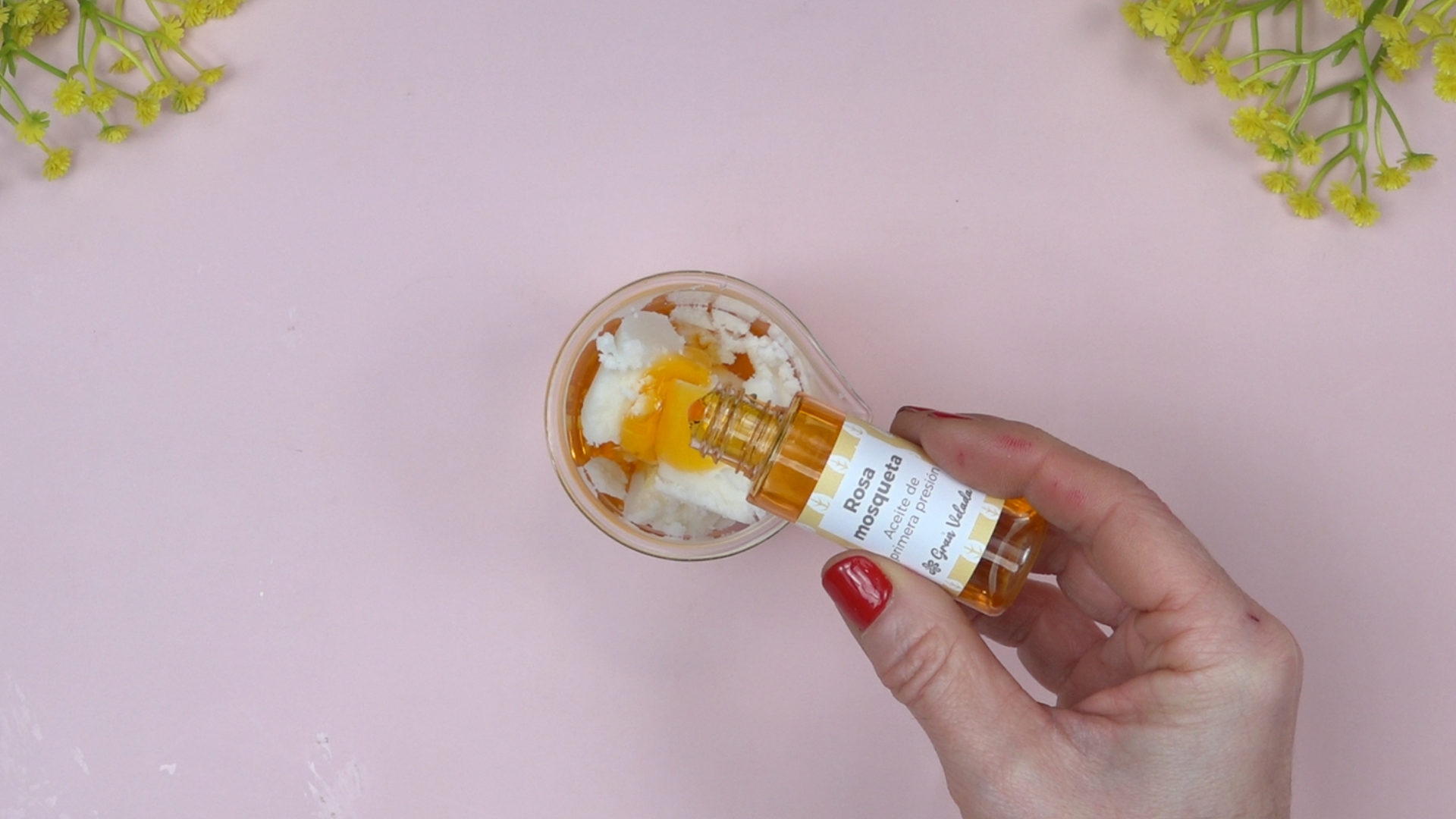 Misturando os óleos