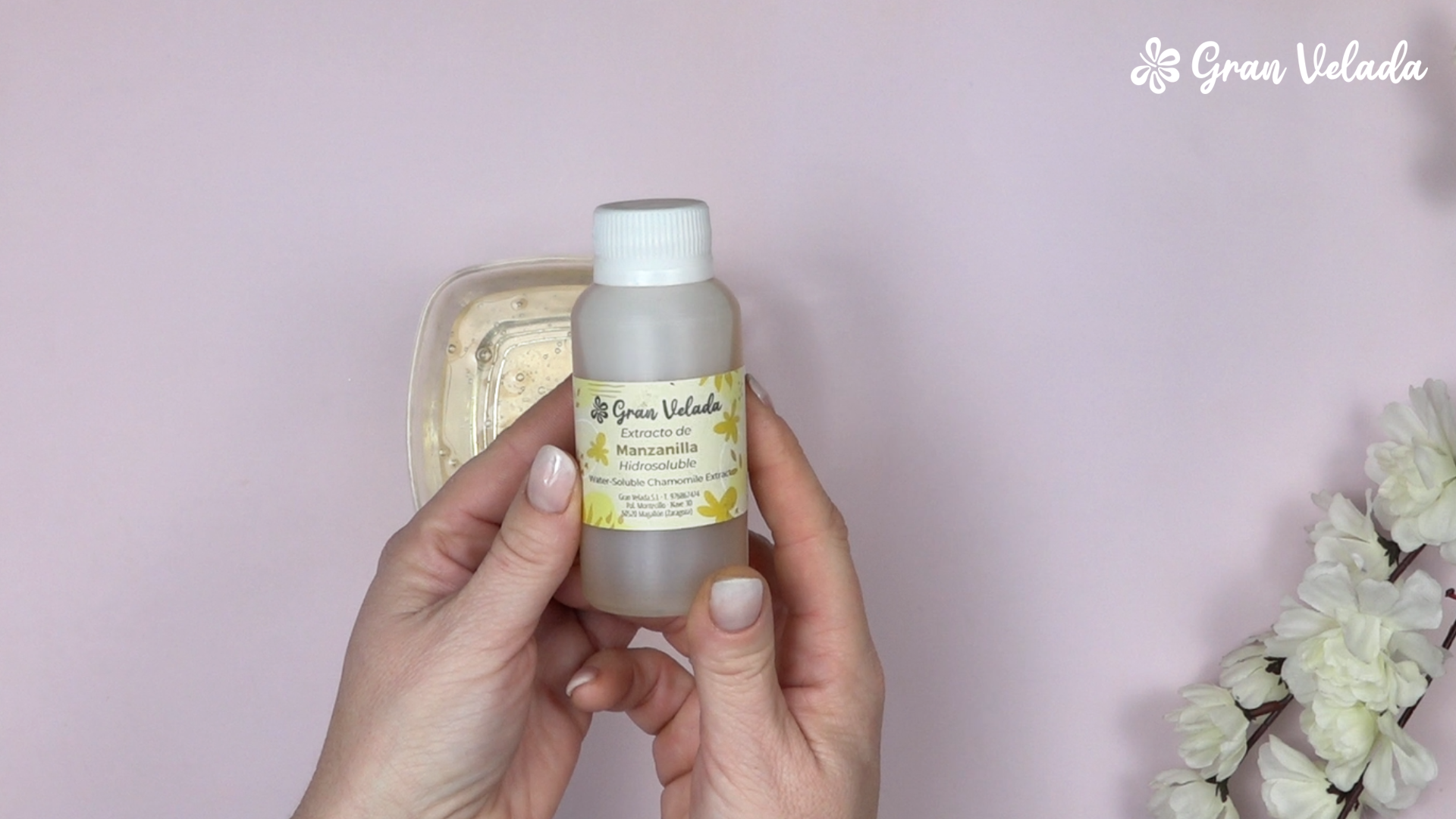 Extrato de camomila para cosmética caseira