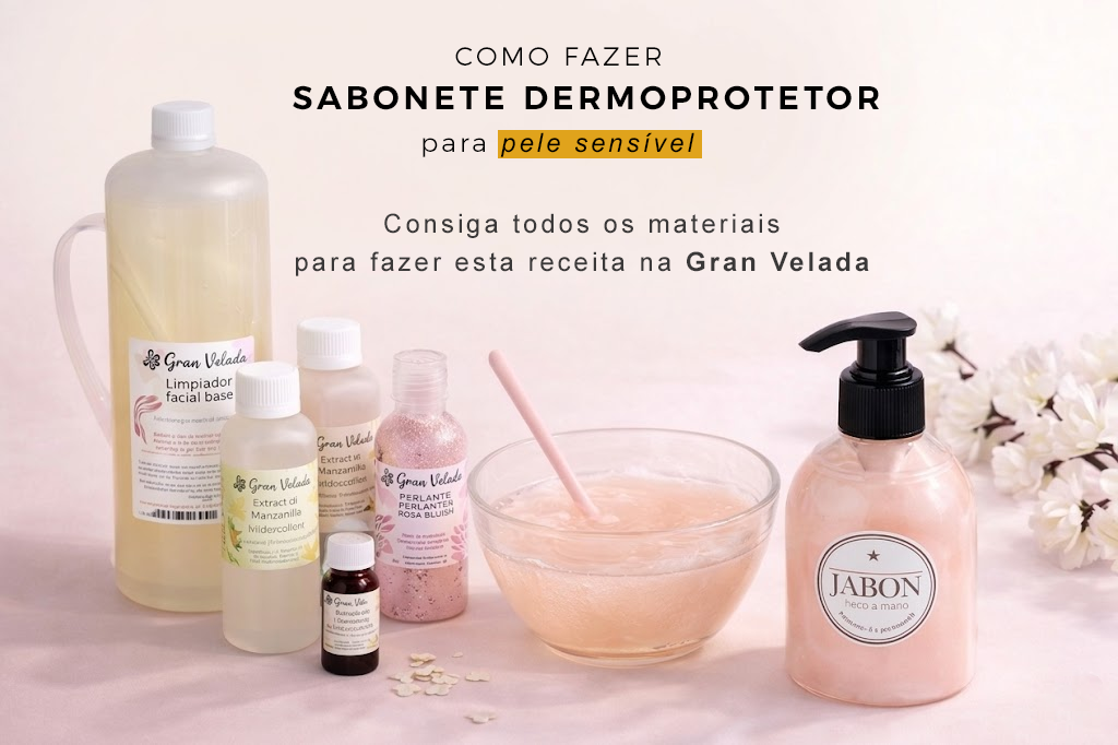 Materiais para fazer sabonete dermoprotetor para pele sensível