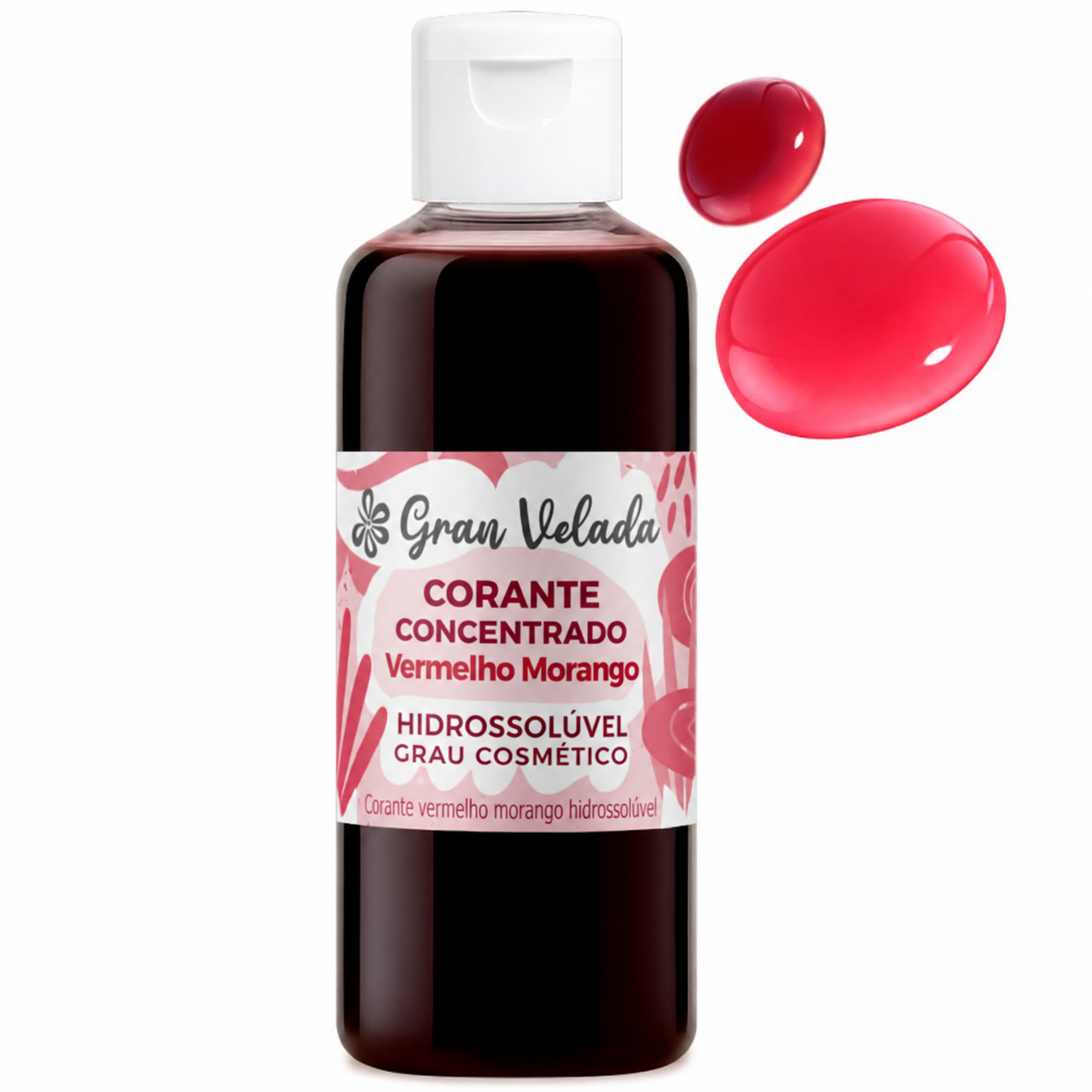 Corante vermelho morango
