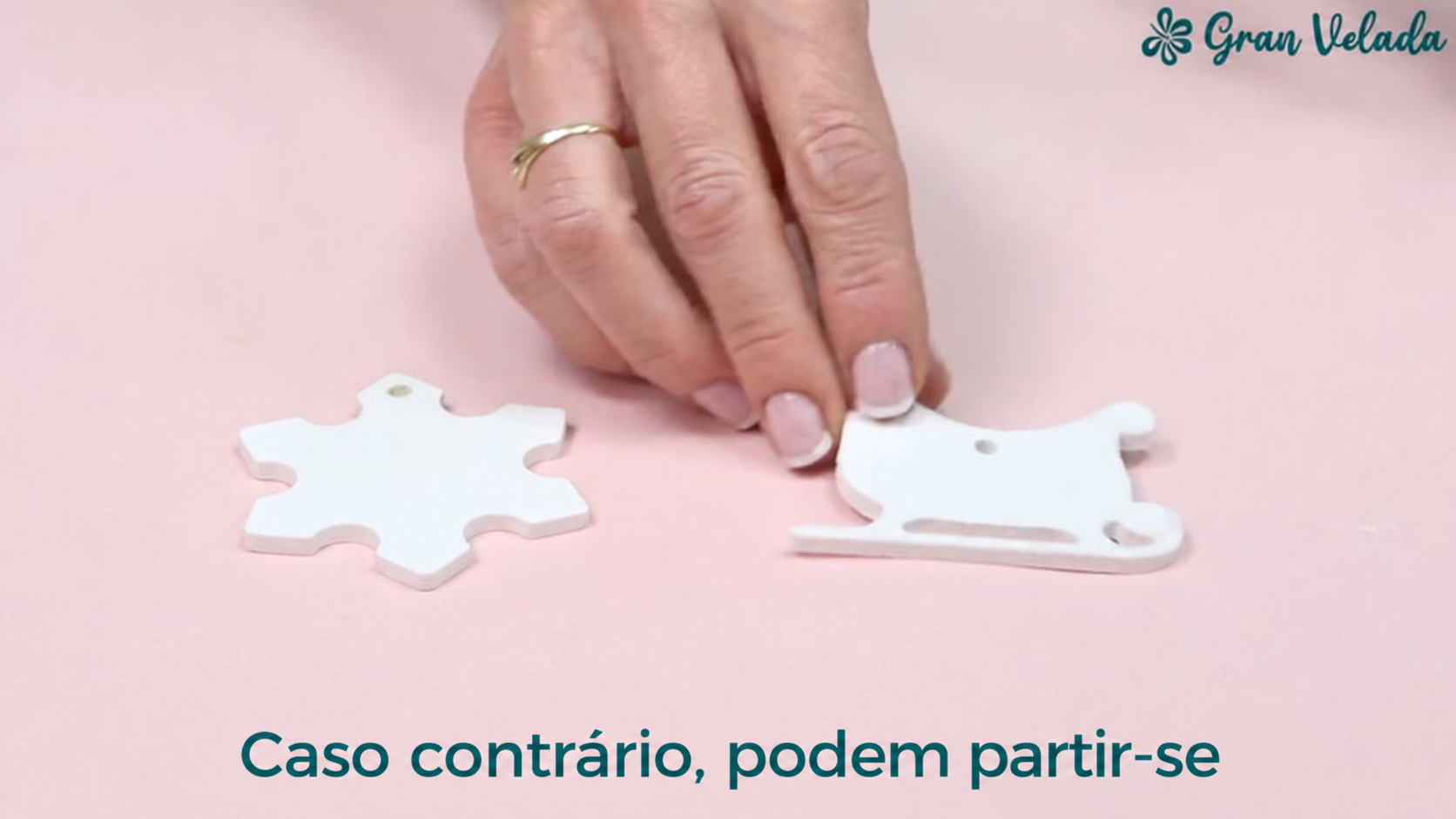 Junta as duas peças