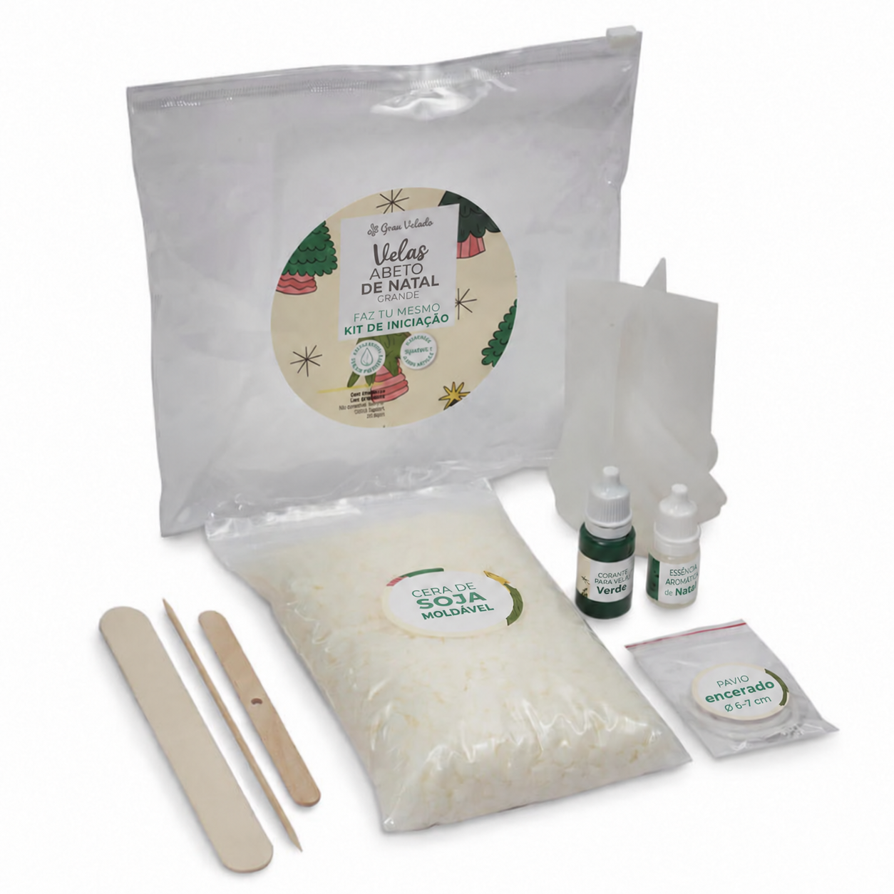 Kit de duas velas de abeto