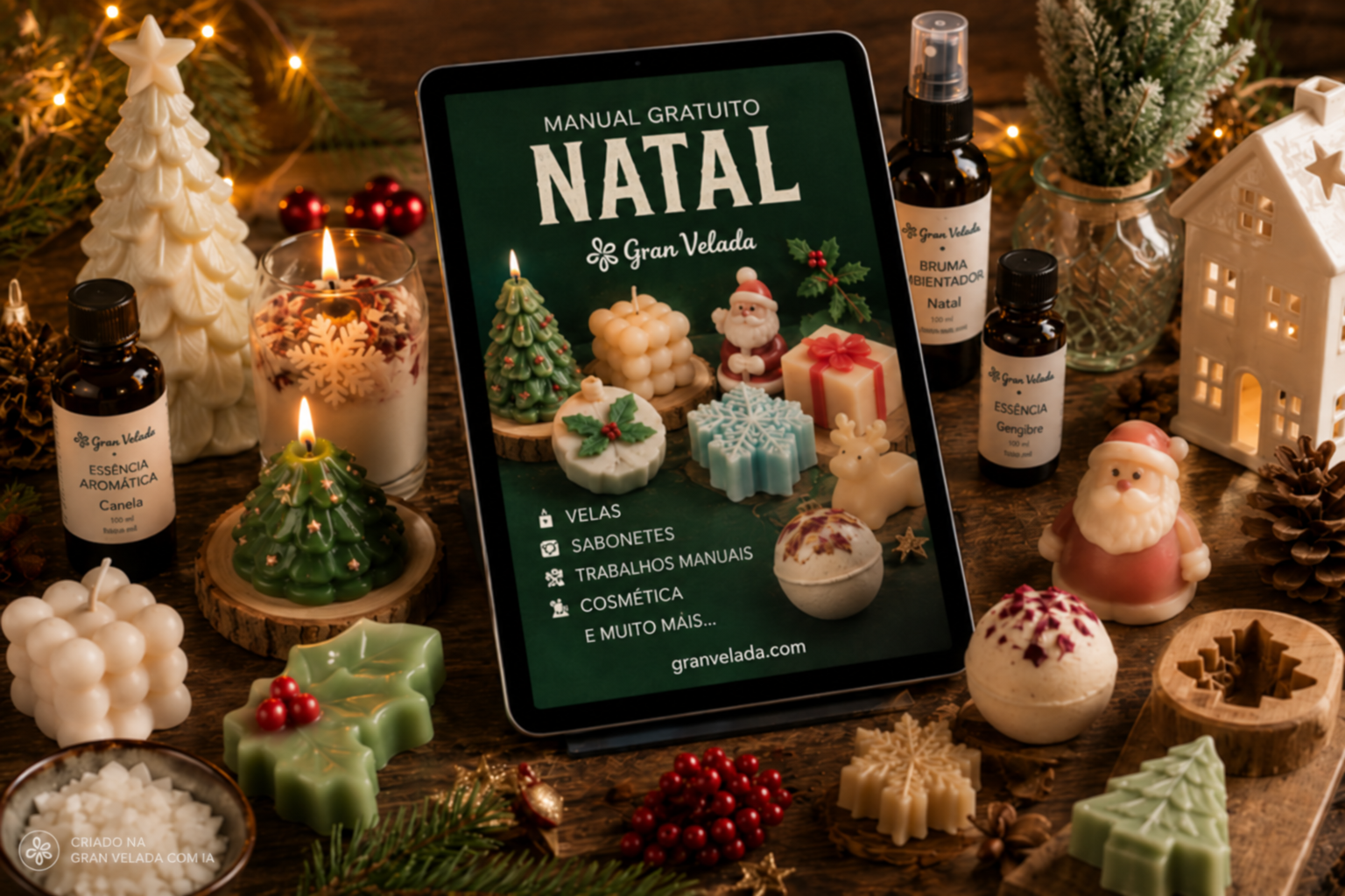 Manual gratuito de trabalhos manuais de Natal — em espanhol