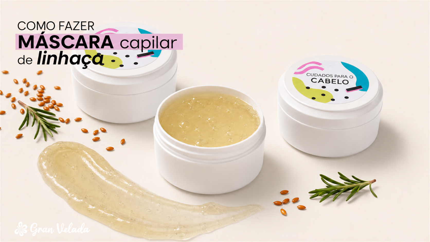 Como fazer uma máscara capilar de linhaça com gel de sementes