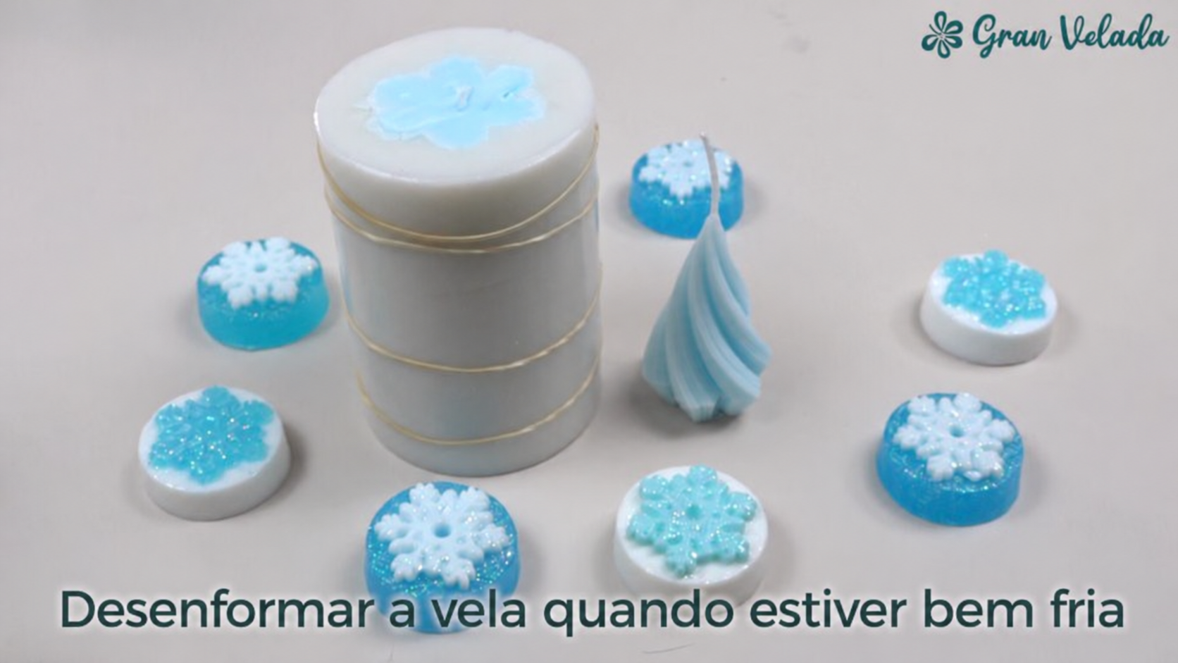Velas com acabamento Frozen — fotografia 3 do tutorial