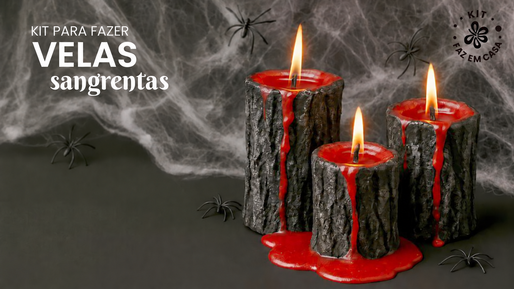 Como fazer velas sangrentas para o Halloween