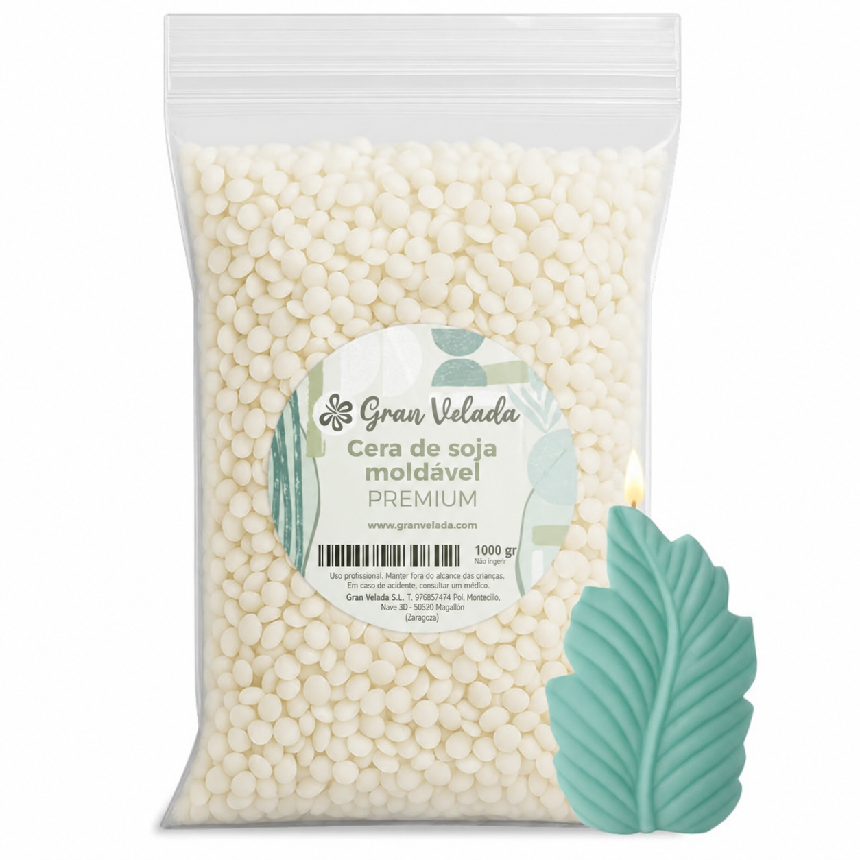 Cera de soja moldável
